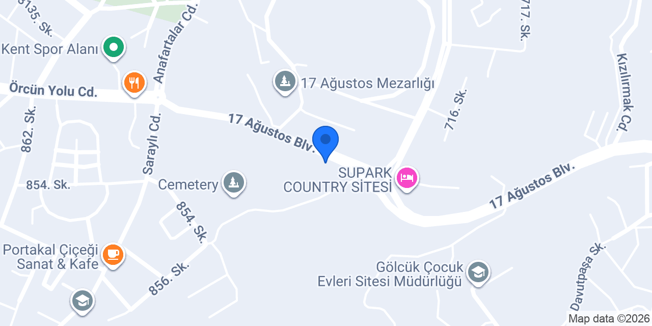 Gölcük Meslek Yüksekokulu konumu