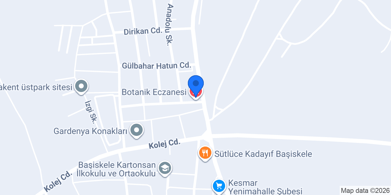 Botanik Eczanesi konumu