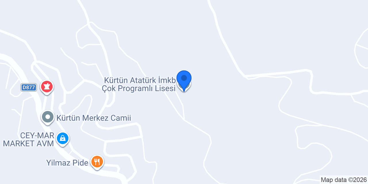 Kürtün Atatürk İmkb Çok Programlı Lisesi konumu