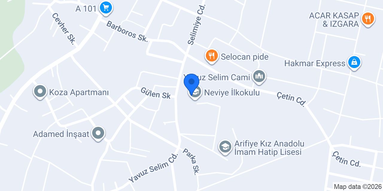 Neviye İlkokulu konumu