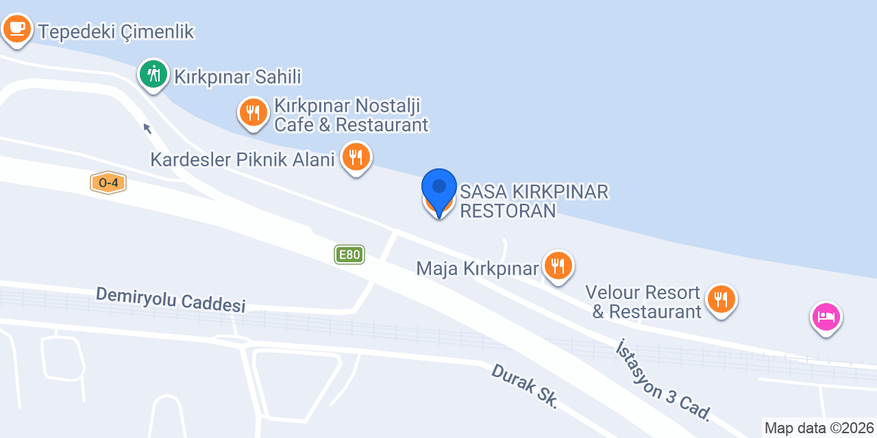 SASA KIRKPINAR RESTORAN konumu
