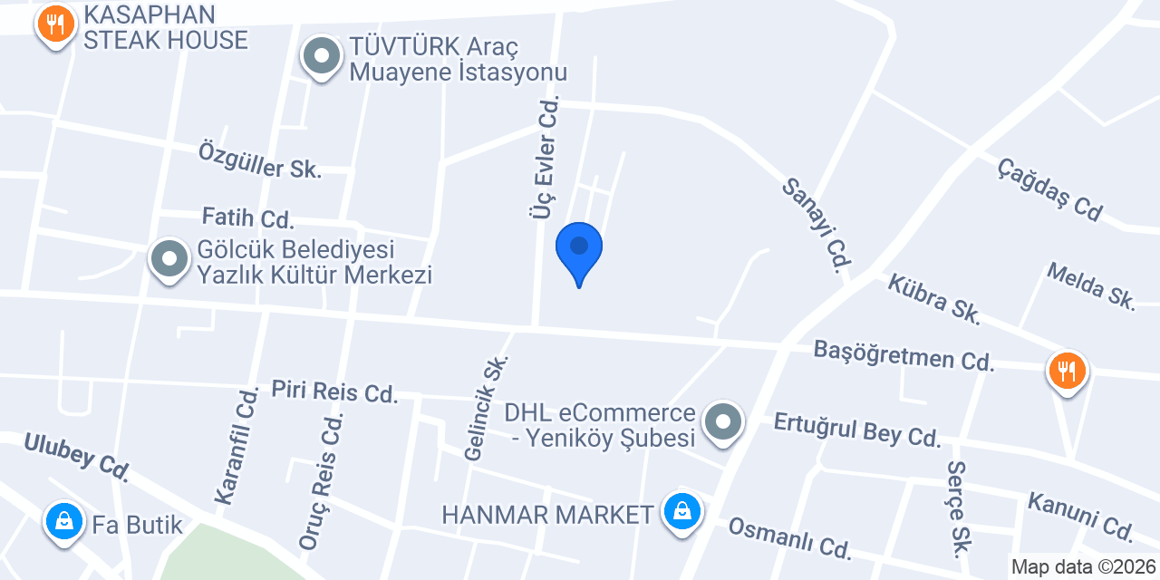 güven otomotiv konumu
