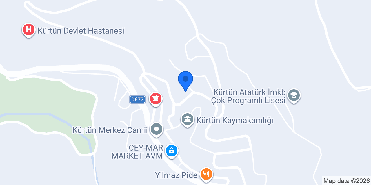 Kürtün İlçe Müftülüğü konumu