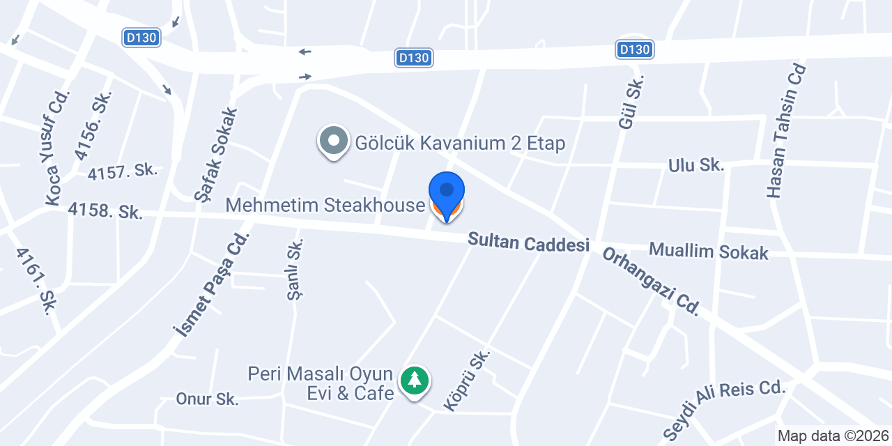 Mehmetim Steakhouse konumu
