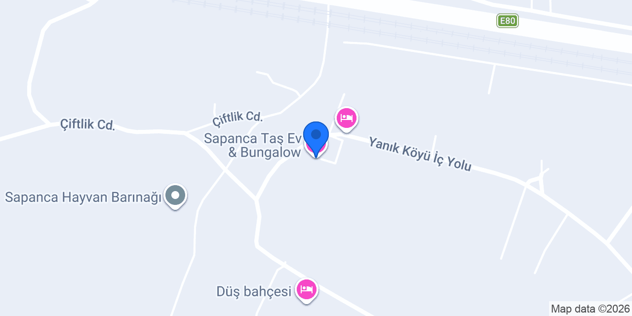 Sapanca Taş Ev & Bungalow konumu