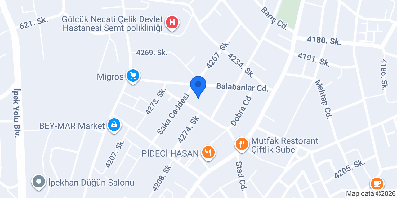 Şehit Kamuran Ablak Ortaokulu konumu