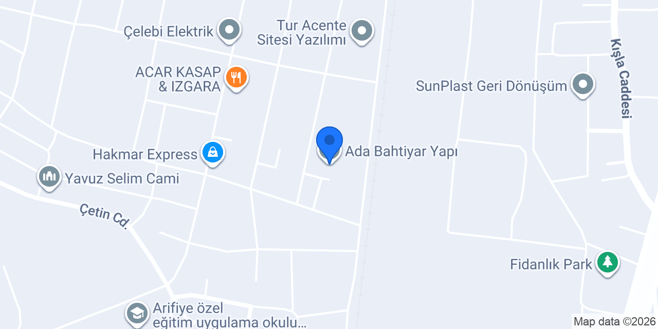 Ada Bahtiyar Yapı konumu