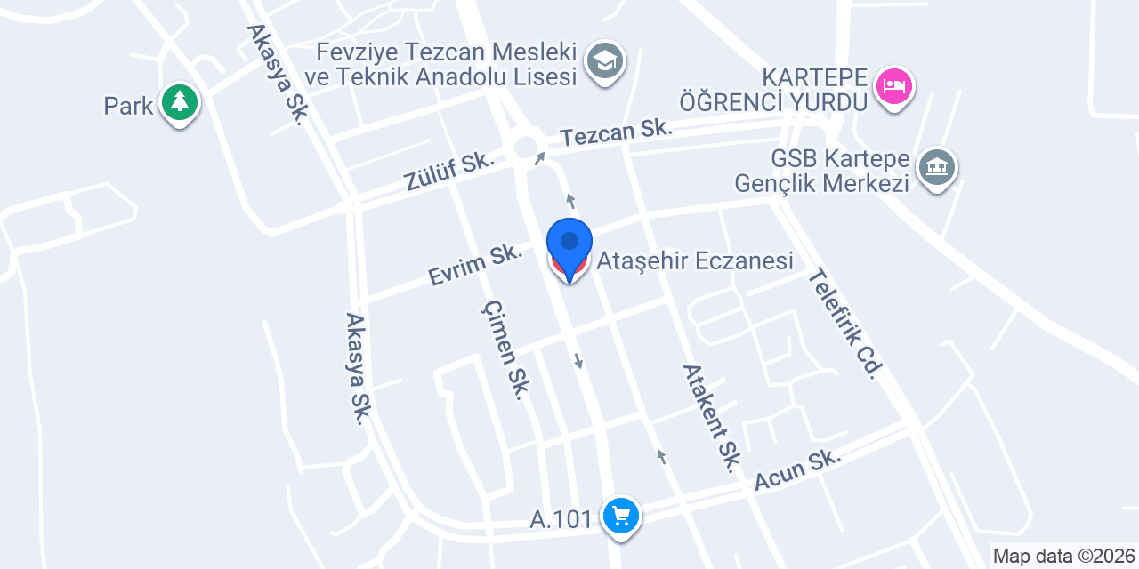 Ataşehir Eczanesi konumu