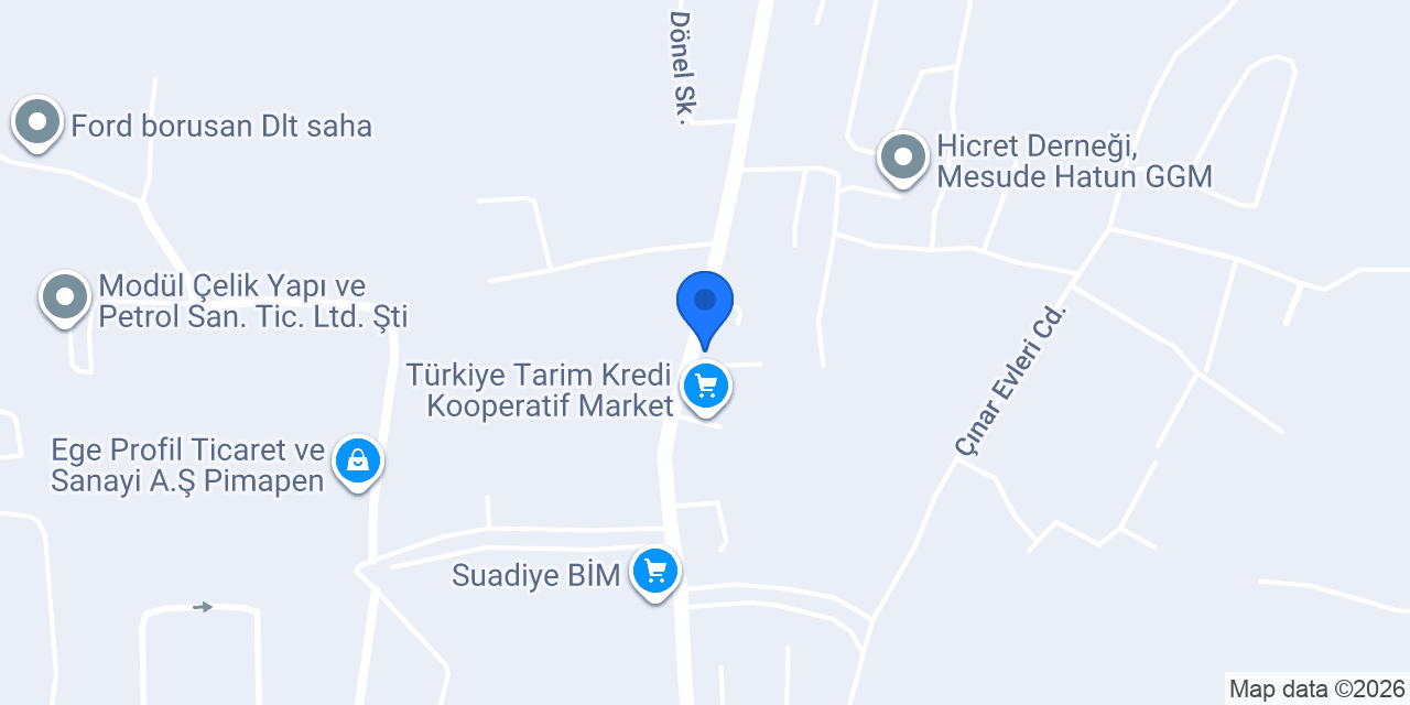 Areka Fidancılık konumu