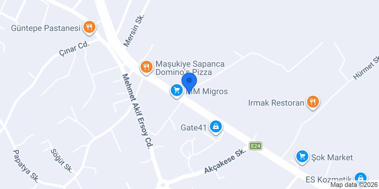 Maşukiye Sütlüce Kadayıf konumu
