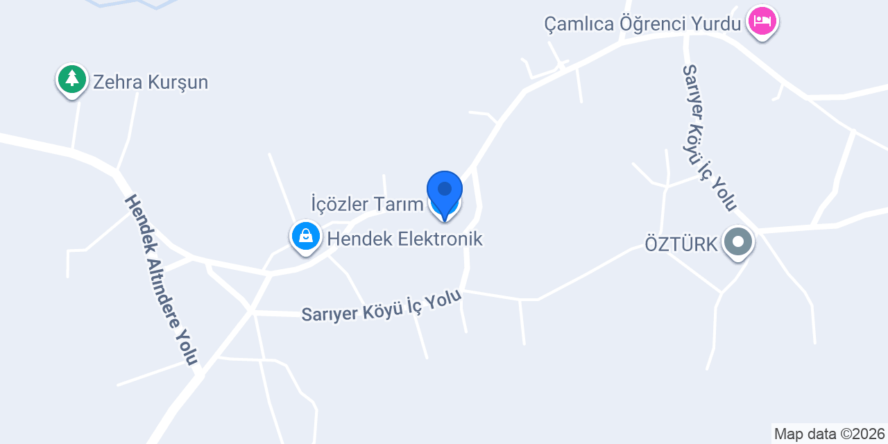 İçözler Tarım konumu