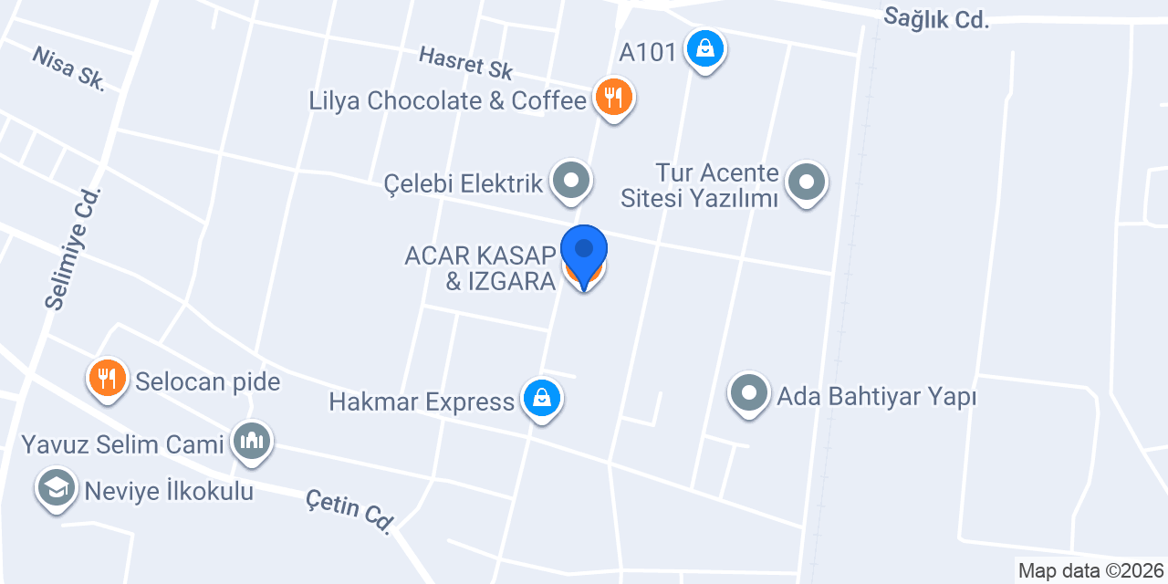 ACAR KASAP & IZGARA konumu