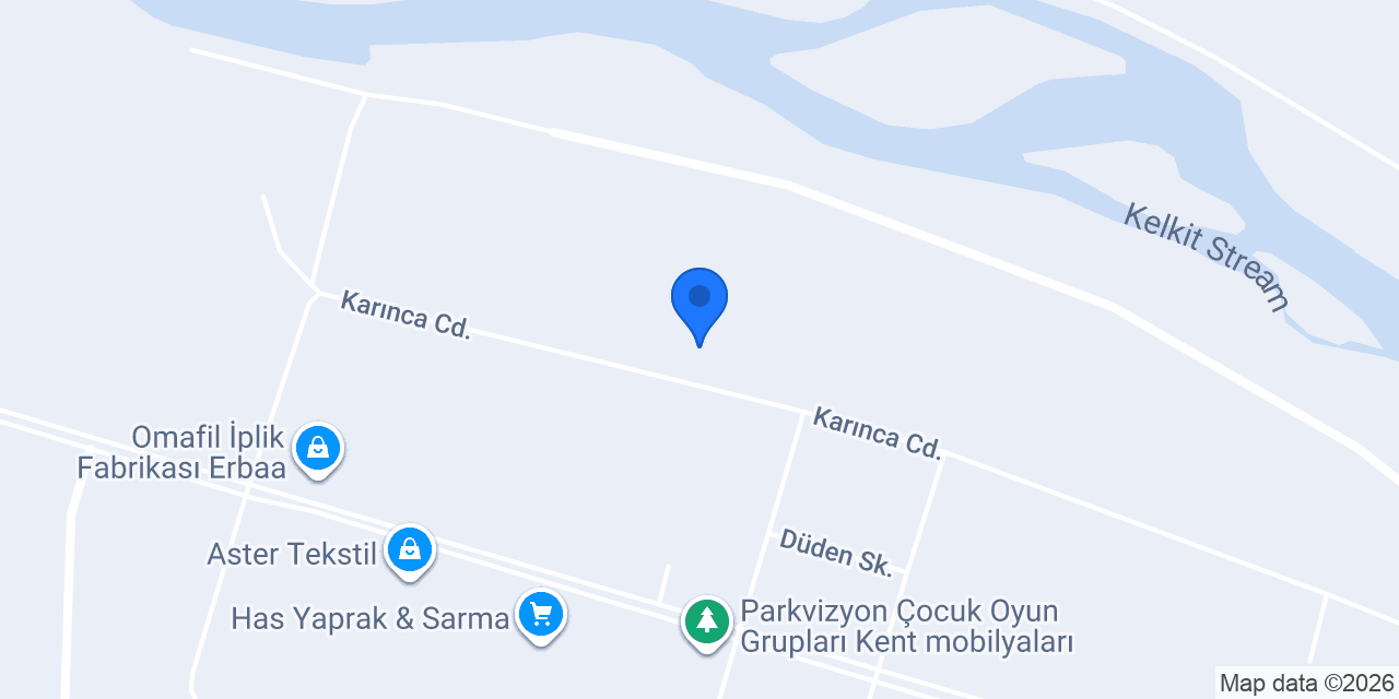 Ayener tekstil konumu