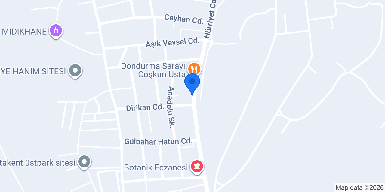 Bahçecik Karadeniz Pide Lahmacun konumu