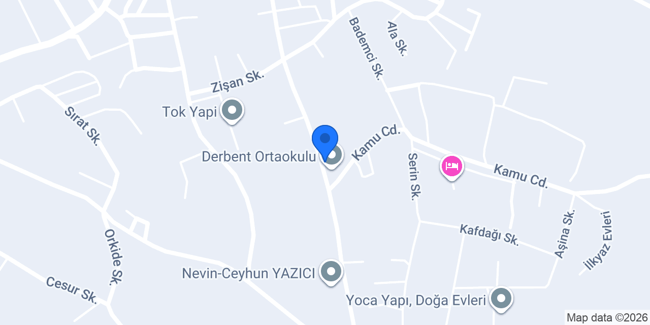 Derbent Ata İlkokulu konumu