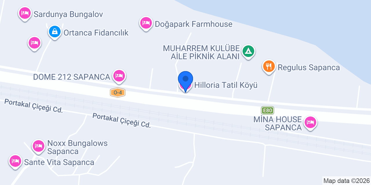 Hilloria Tatil Köyü konumu