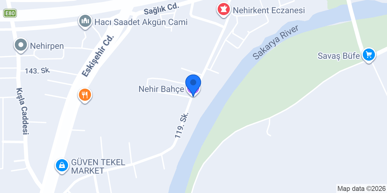 Nehir Bahçe konumu
