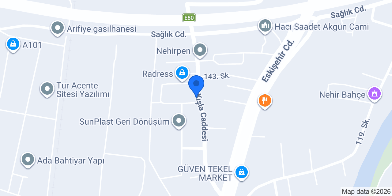 Yakamoz Kafe konumu