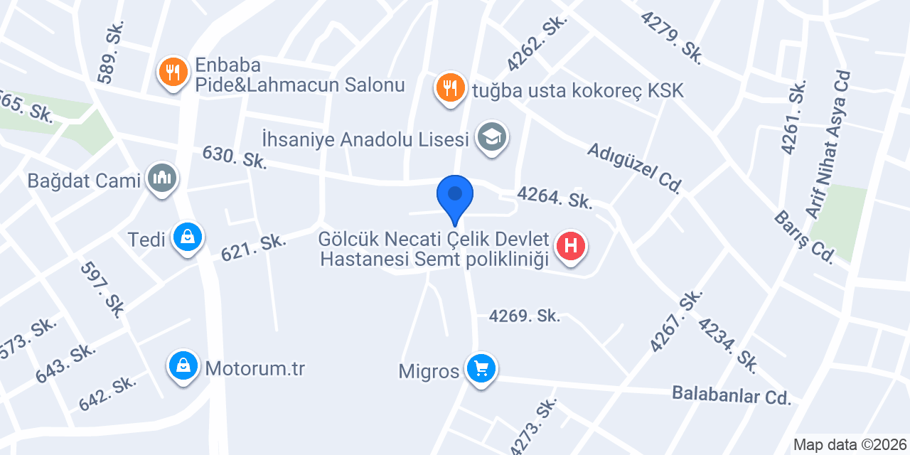 Özen Unlu Mamülleri konumu
