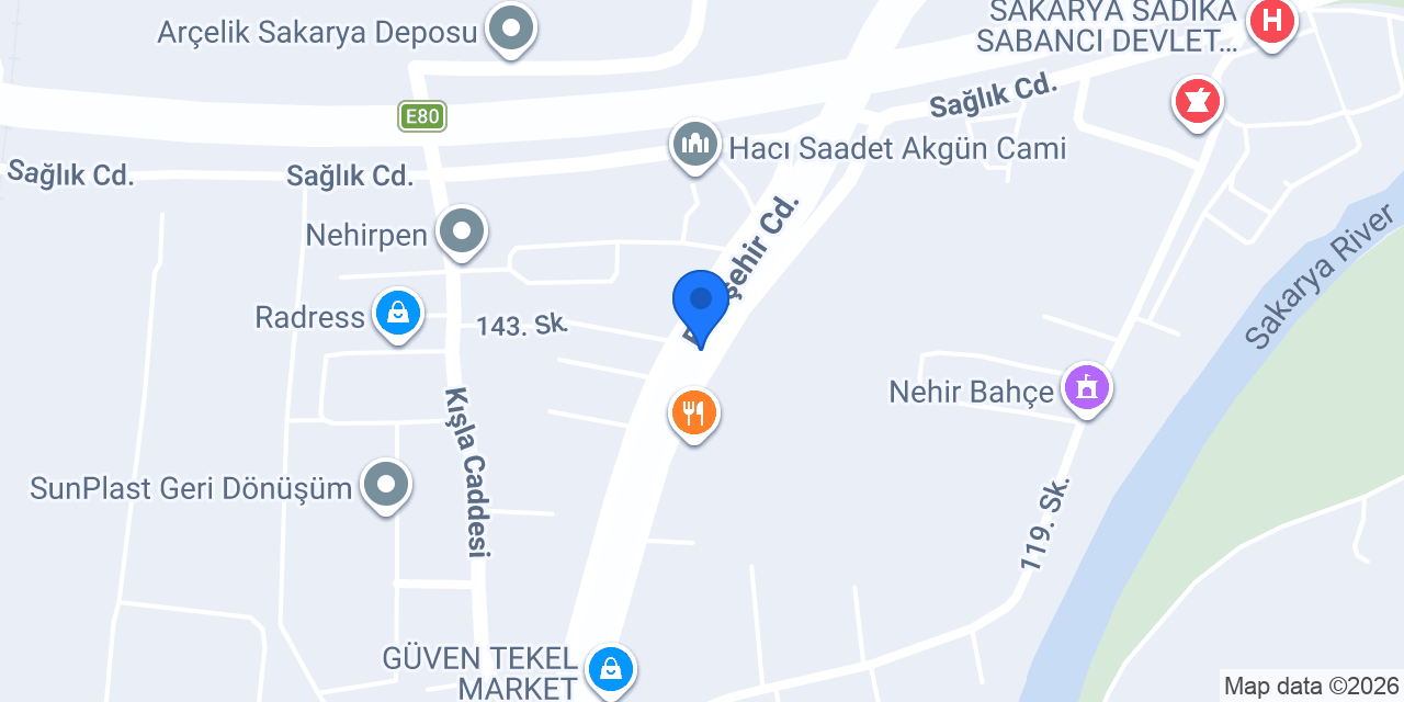 SAKARYA EVİM PREFABRİK konumu