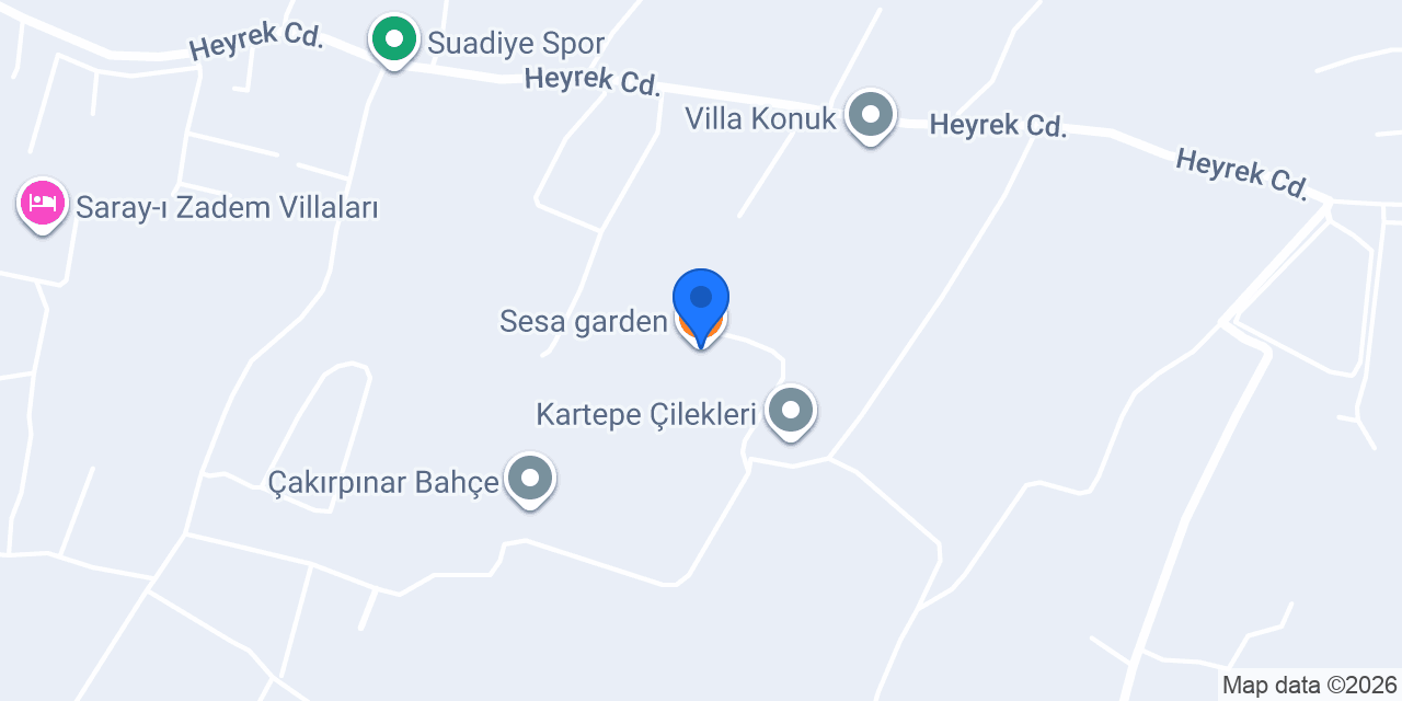 Sesa garden konumu