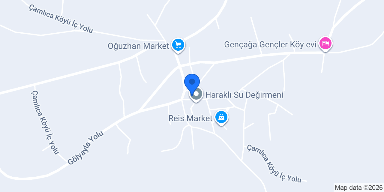 Çamlıca Haraklı Cami konumu