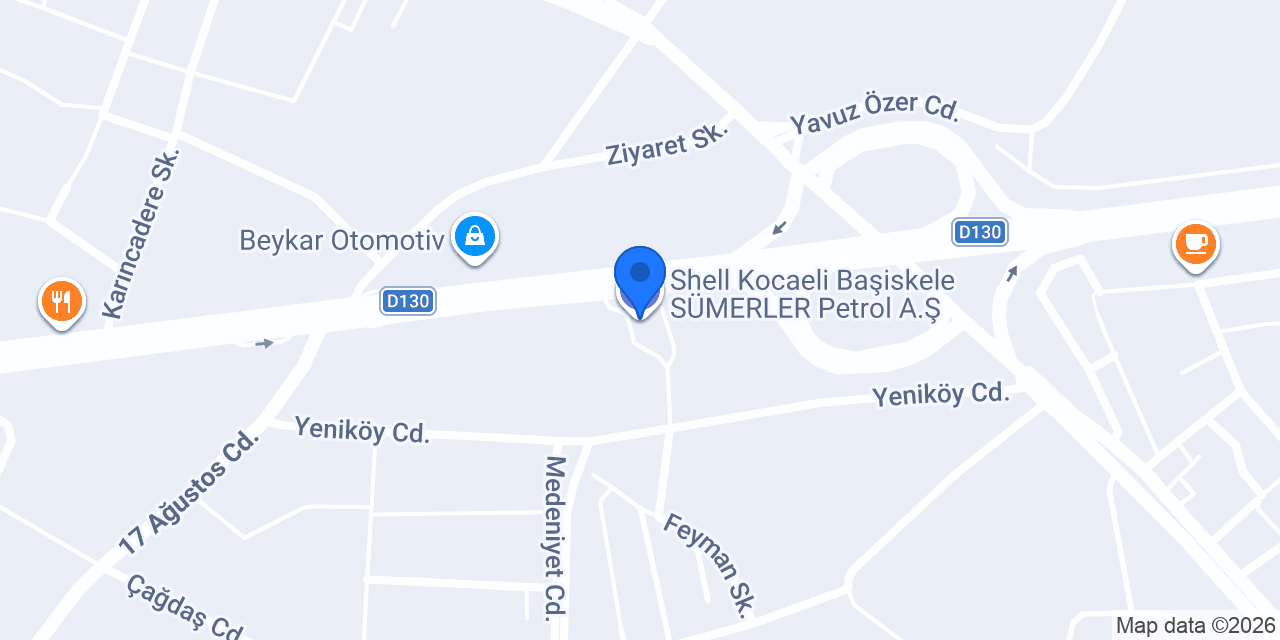 Shell Kocaeli Başiskele SÜMERLER Petrol A.Ş konumu