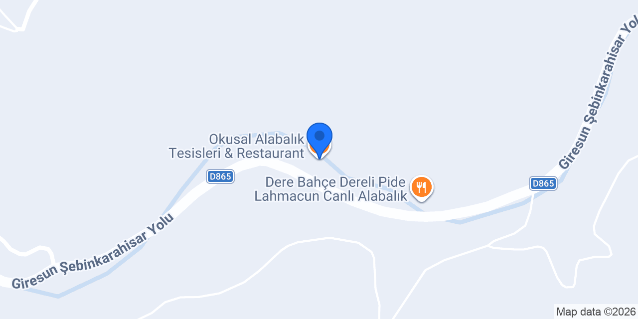 Okusal Alabalık Tesisleri & Restaurant konumu