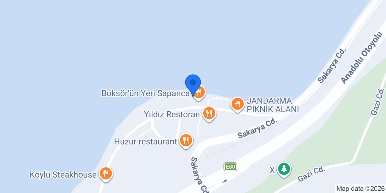 Flamingo Bungalov Sapanca konumu