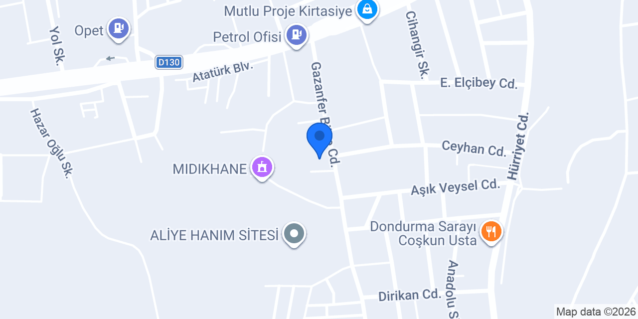 Hüseyin Coşan İnşaat konumu