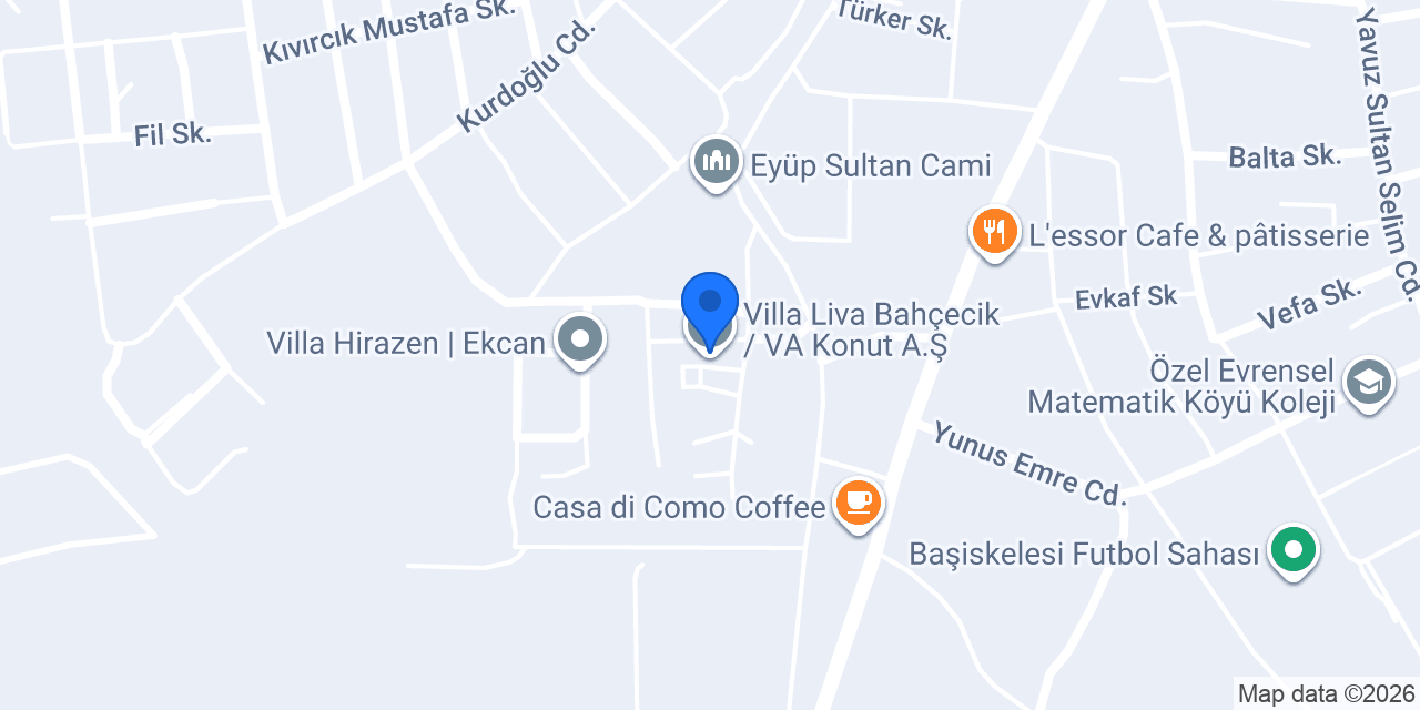 Villa Liva Bahçecik / VA Konut A.Ş konumu