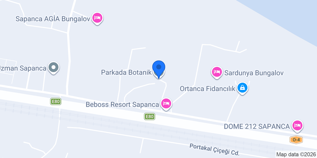 Parkada Botanik konumu