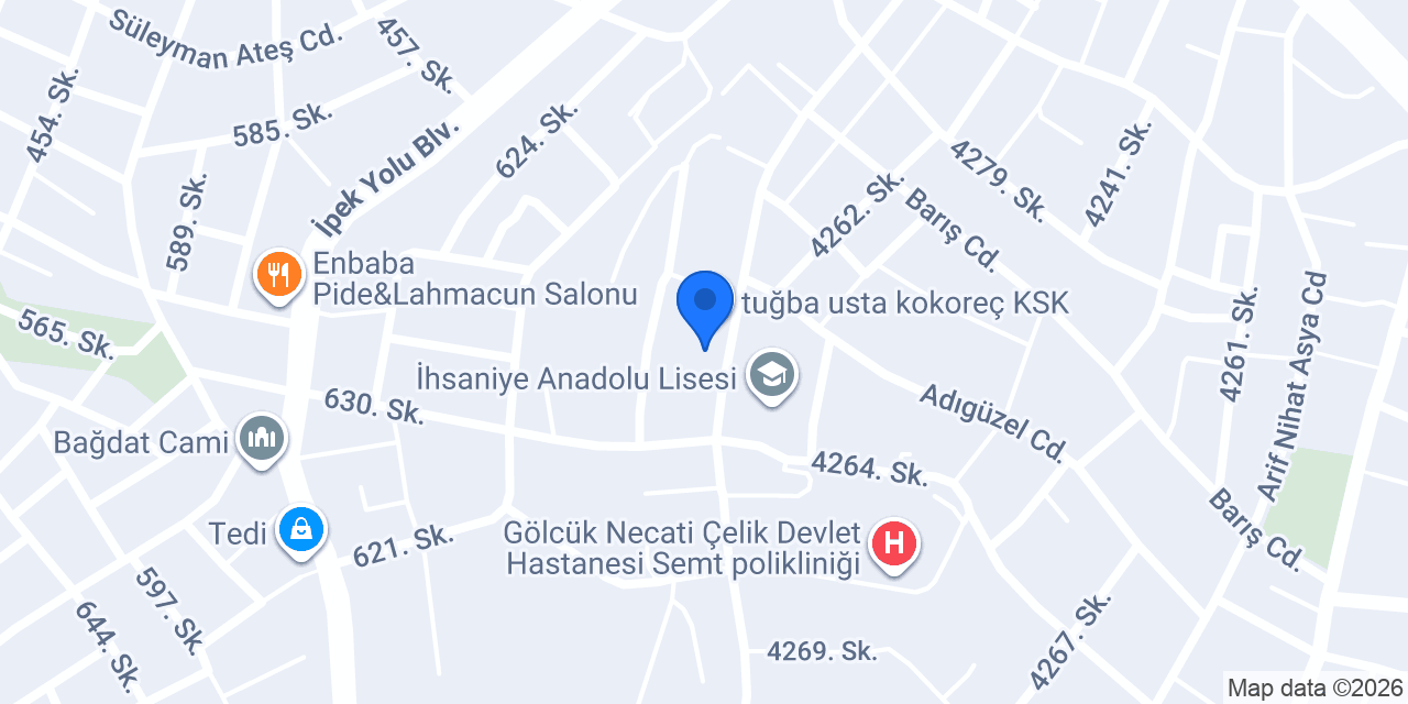 YNK KARADENİZ PİDE SALONU konumu