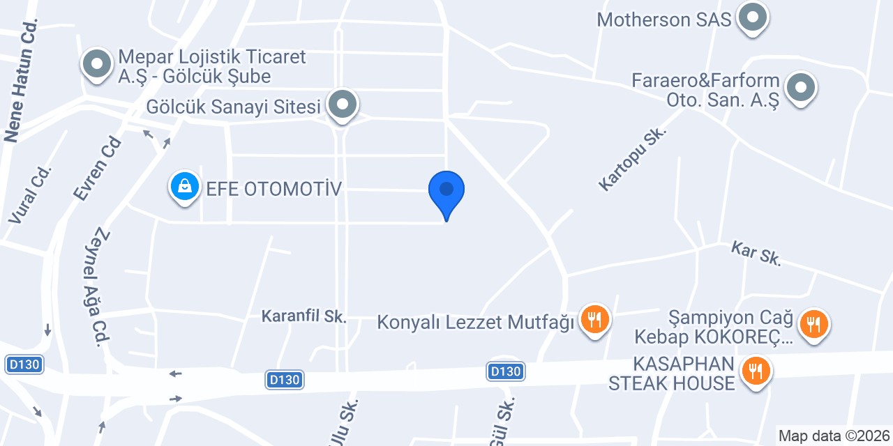 Harbiye Oto konumu