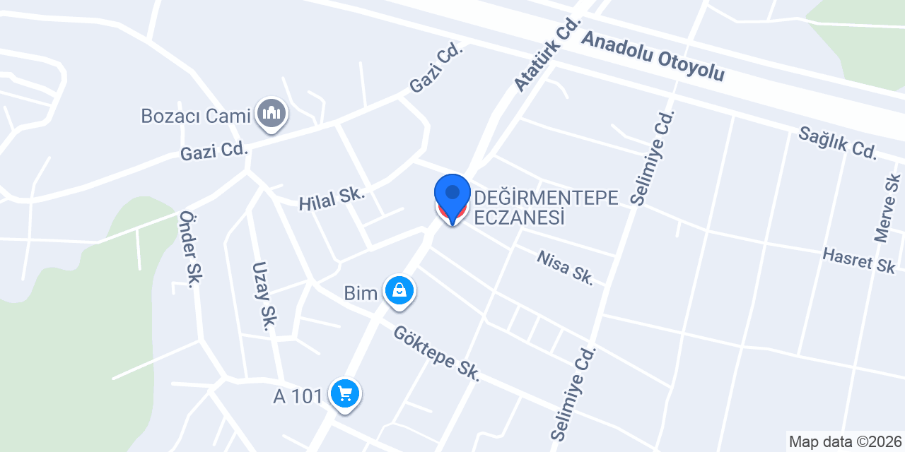 DEĞİRMENTEPE ECZANESİ konumu
