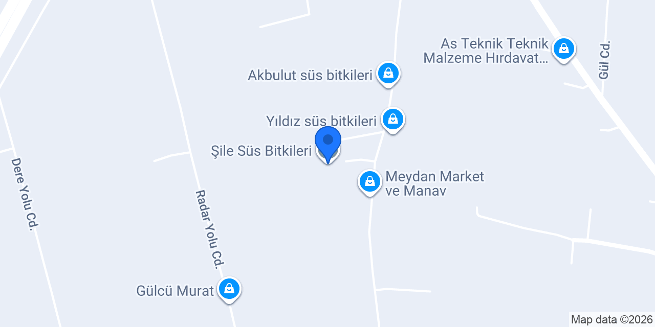 Şile Süs Bitkileri konumu