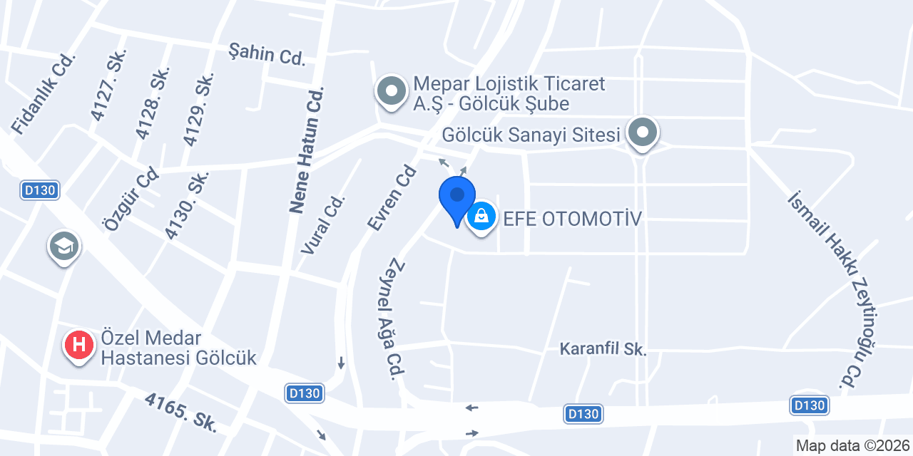 GÖLCÜK AUTO konumu