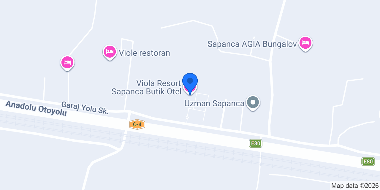 Viola Resort Sapanca Butik Otel konumu