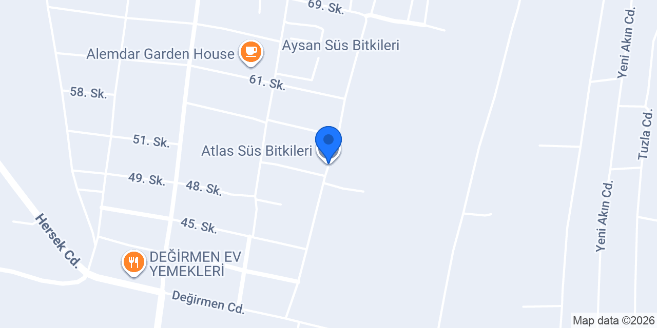 Atlas Süs Bitkileri konumu