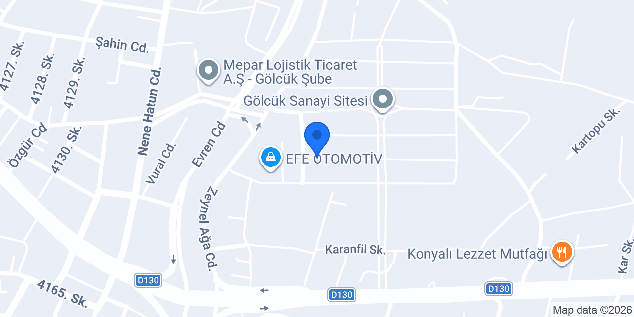 ECE KARDEŞLER KARBÜRATÖR konumu