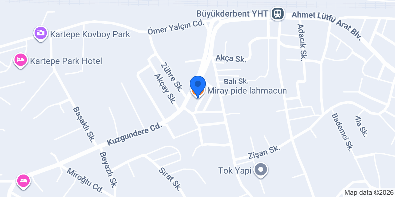 Miray pide lahmacun konumu
