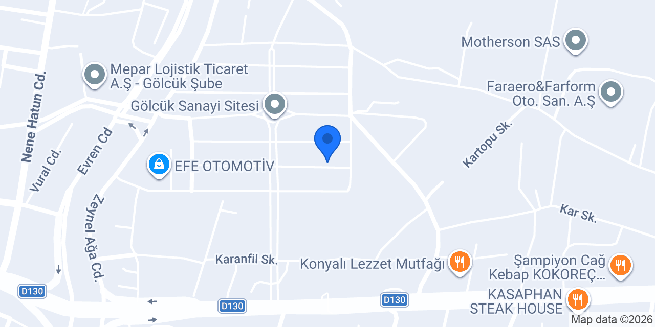Berat Otomotiv konumu
