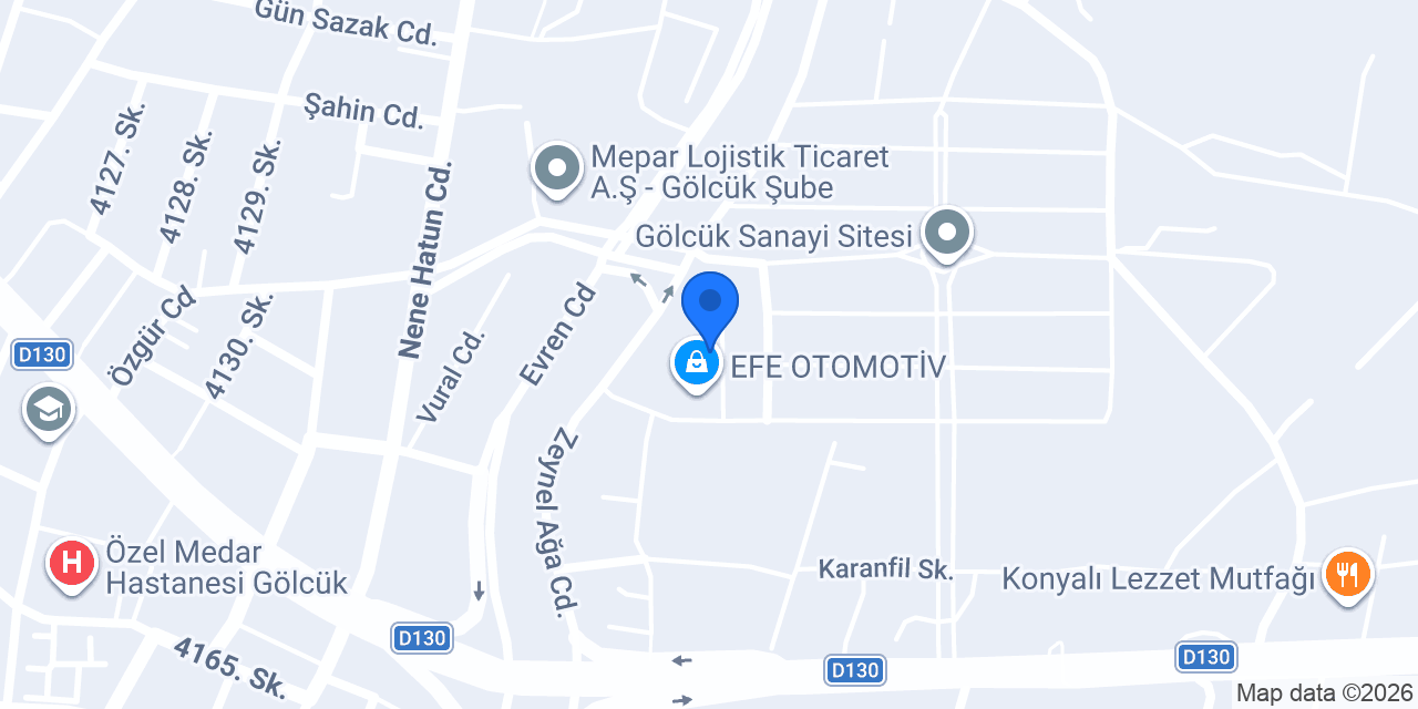 Arif AUTO konumu