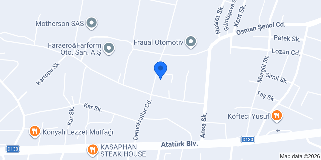 Mese Makina Kimya konumu