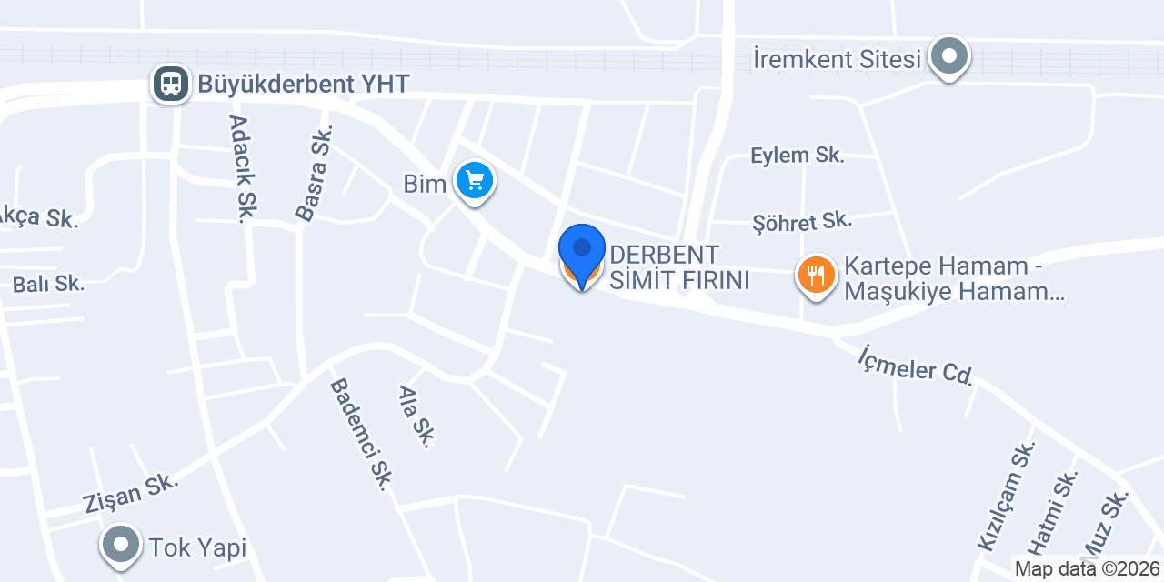 DERBENT SİMİT FIRINI konumu