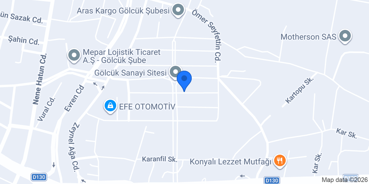 Bayraktar Oto konumu