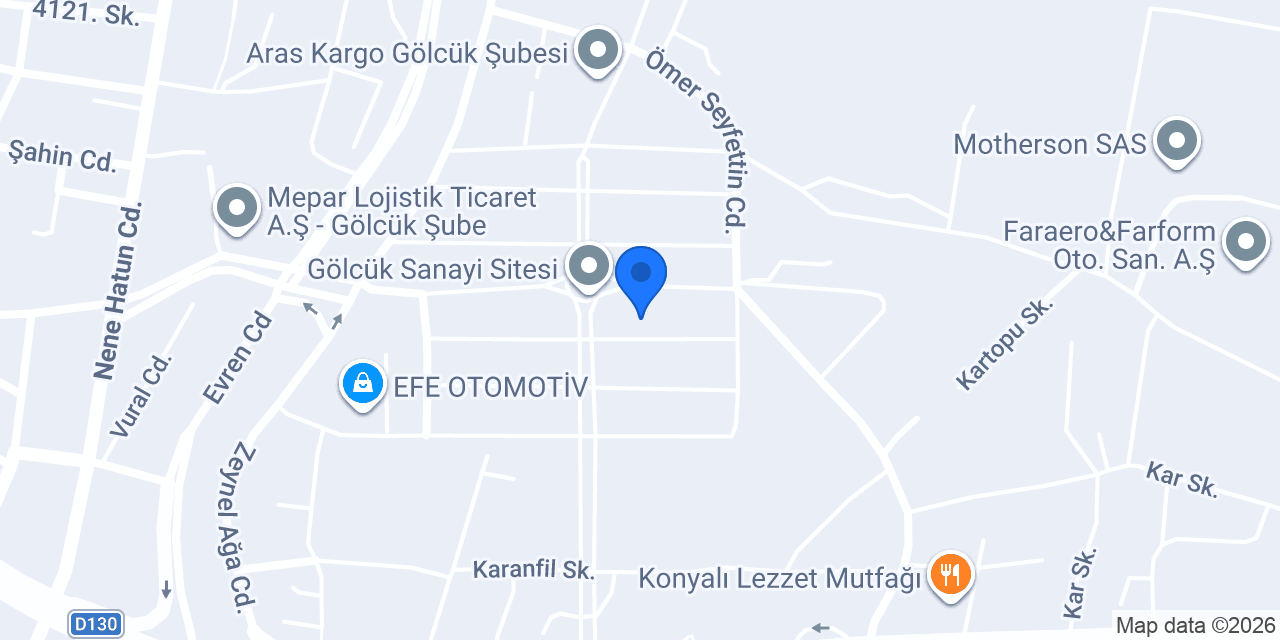 Omay Otomotiv konumu