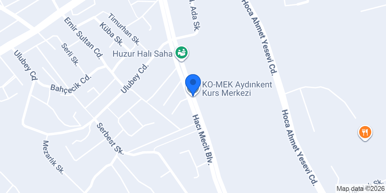 KO-MEK Aydınkent Kurs Merkezi konumu