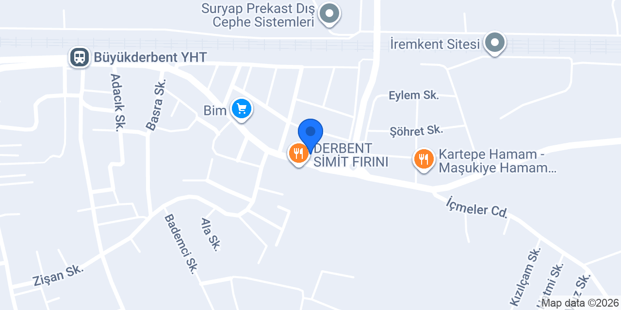 YILMAZ TİCARET DERBENT konumu