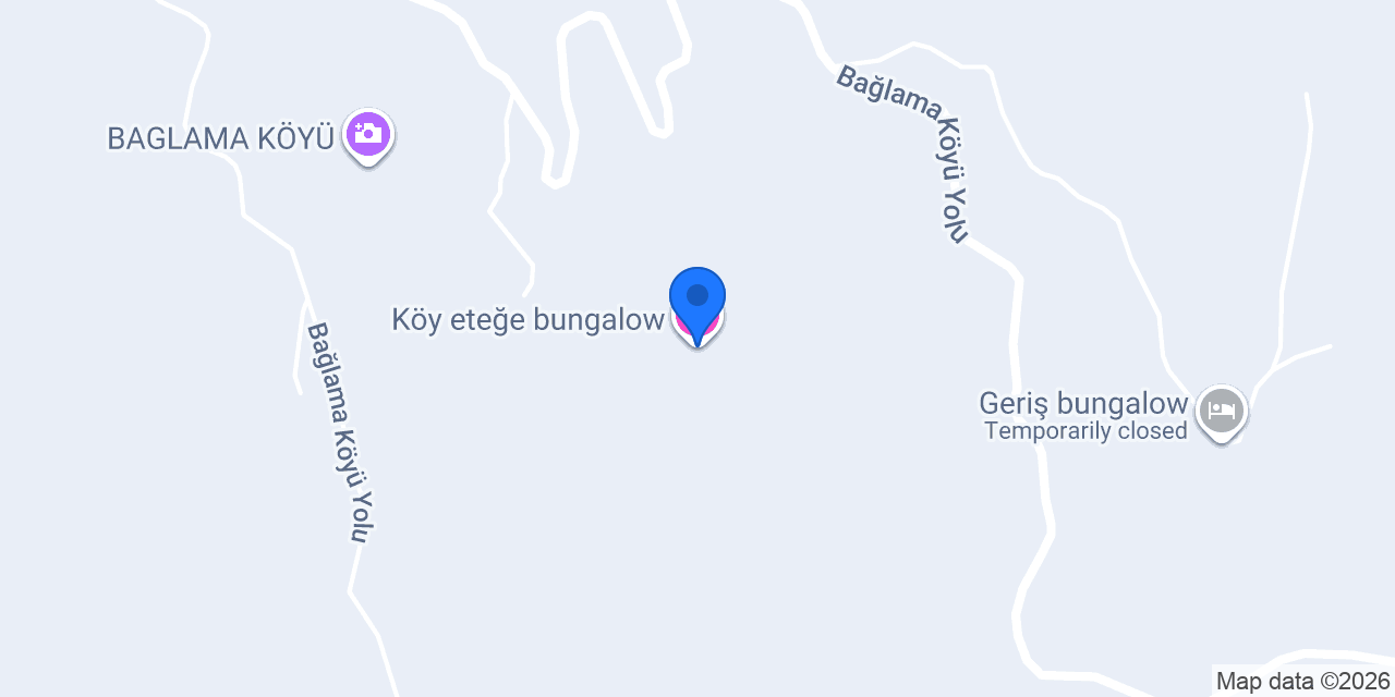 Köy eteğe bungalow konumu